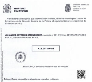 NIE-Document